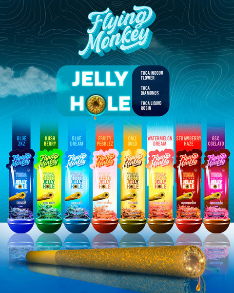 Flying Monkey THCA Rosin Jelly Hole Pre-Rolls | (2PK) 3.3g