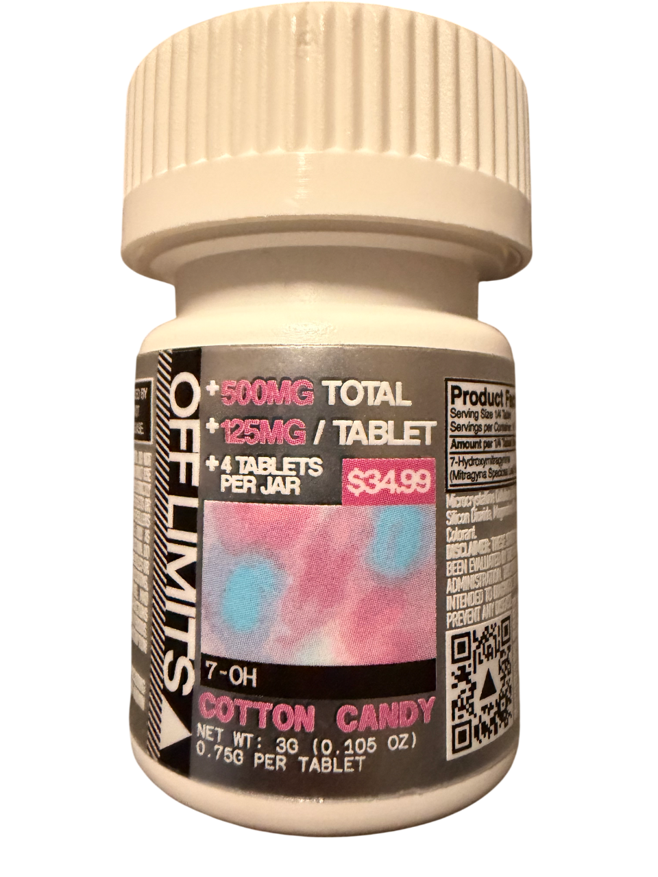 OFF LIMIT 7-Hydroxy | 500 Mg | 125 Mg Per tablet