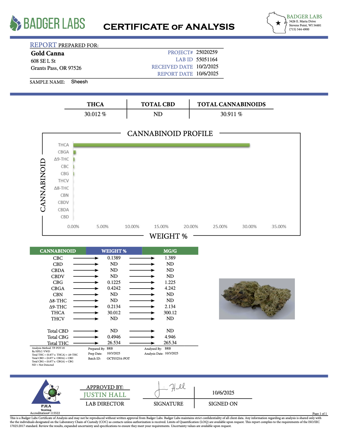 THCA Flower: Sheesh | Indoor Top Cut Exotic