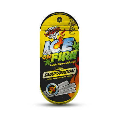 WAZABI Exotics 2G Ice On Fire Liquid Diamond Pre-Rolls 3 Count