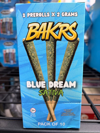 Bakrs Pack of 3 Pre Rolls x 2 Grams