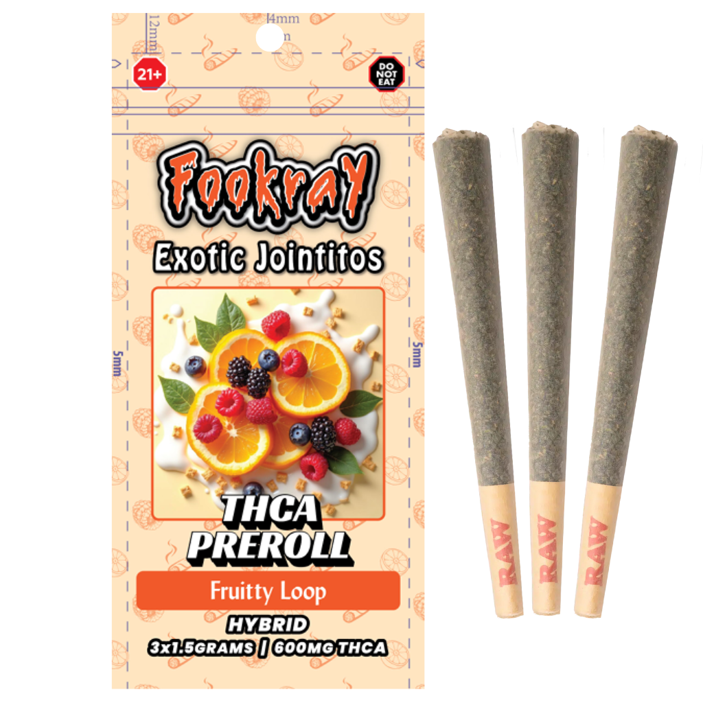 Fookray Thc-A Exotic Pre Rolls | 1.5g x 3