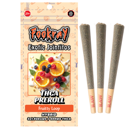 Fookray Thc-A Exotic Pre Rolls | 1.5g x 3