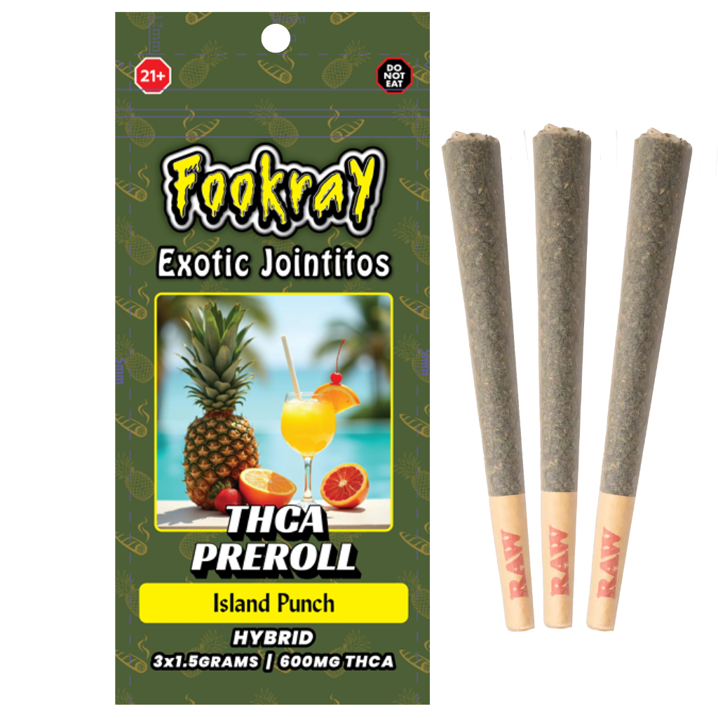 Fookray Thc-A Exotic Pre Rolls | 1.5g x 3