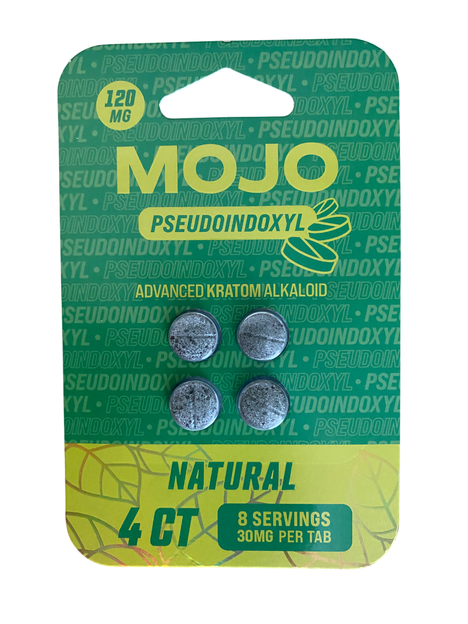 MOJO Pseudoindoxyl Adavce Kratom Alkaloid Tablets | 120Mg (4ct)