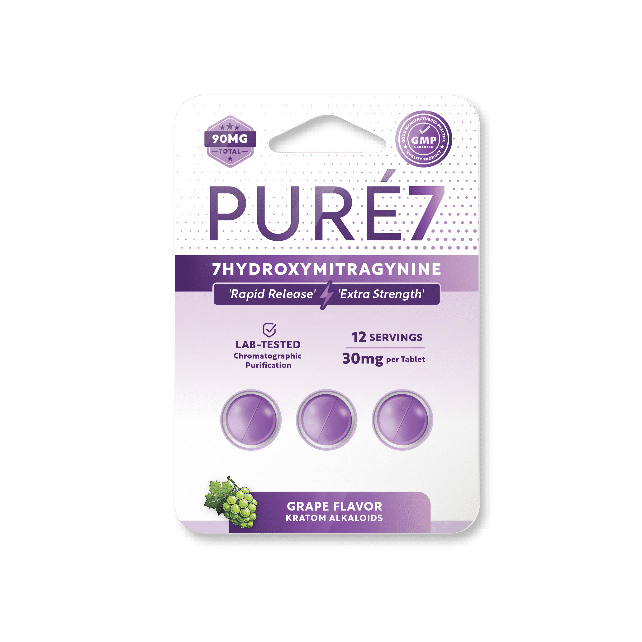 Pure 7 Blisters 7 Hydroxy 30Mg 3Ct
