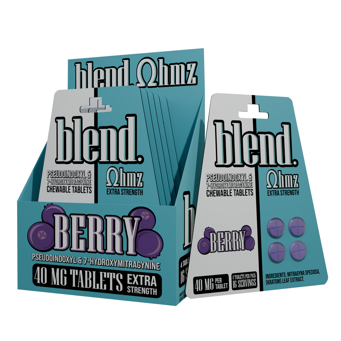 Blend Pseudo & 7-Hydroxy Tablets | 40Mg | 160Mg (Single Tabs Available)
