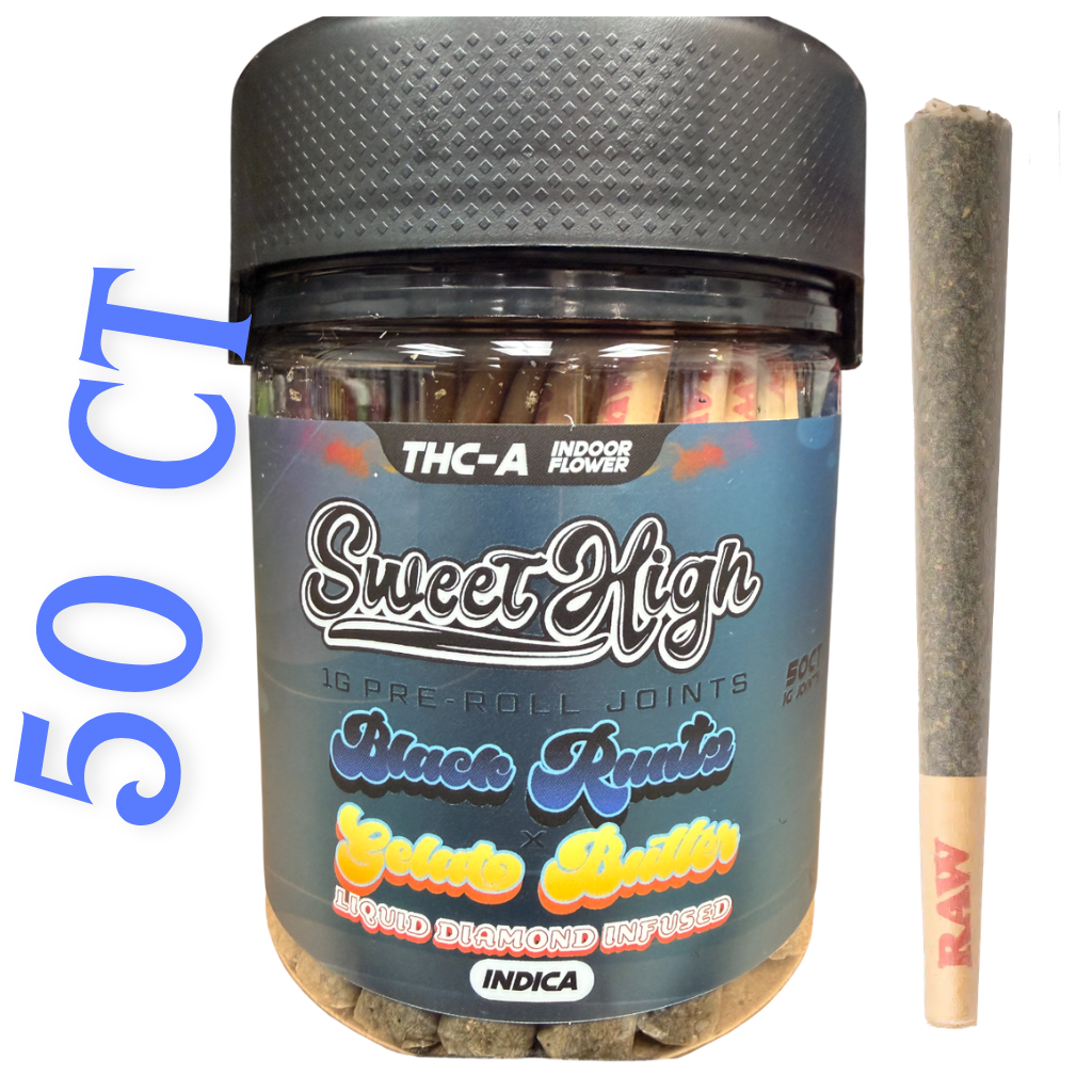 Sweet High THC-A 50 COUNT PRE ROLLS JARS