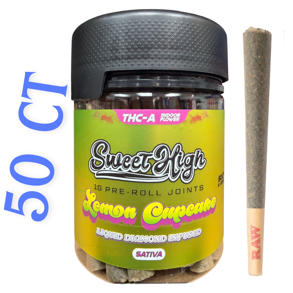 Sweet High THC-A 50 COUNT PRE ROLLS JARS