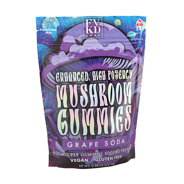FVKD SHRM ENHANCED HIGH POTENCY MUSHROOM GUMMIES 5000MG