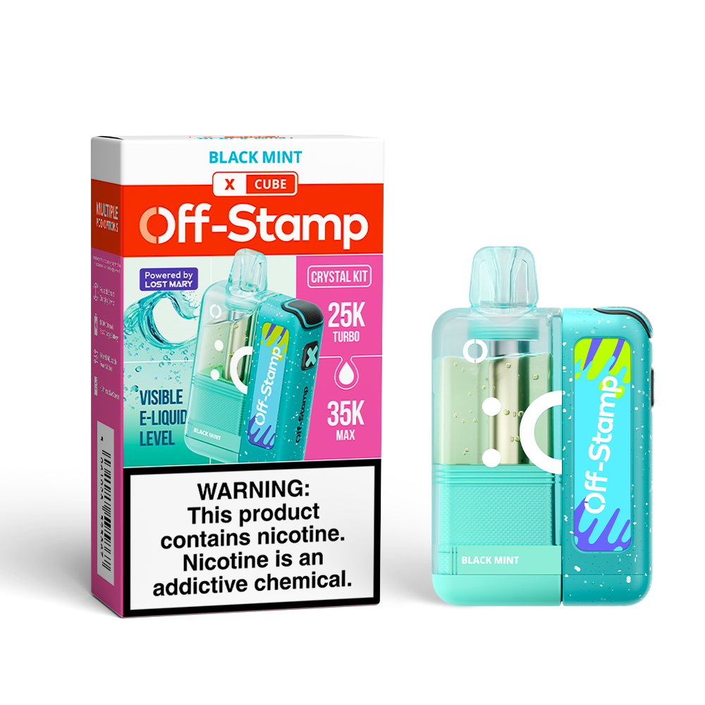 Off-Stamp X-CUBE "CRYSTAL CUBE" 35K Disposable KIT Powered By LOST MARY – 35000 Puffs