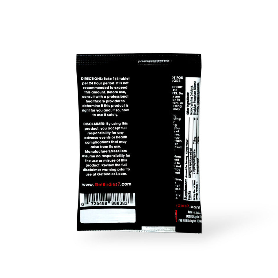 Birdies 7OH & Pseudo Tablets Cardinals Cherry | 60mg Per Tablet
