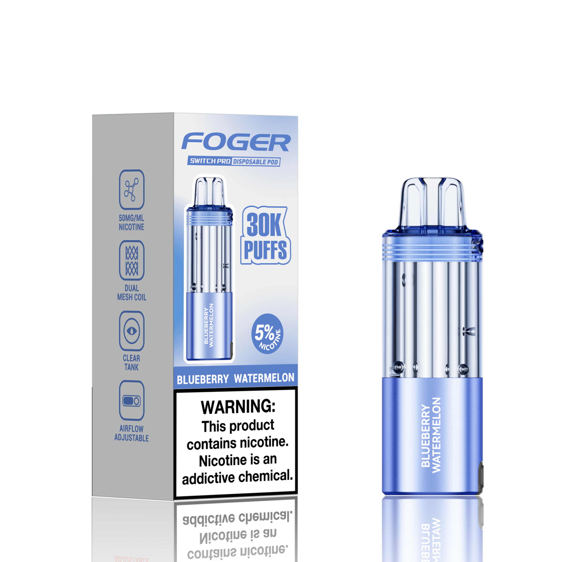 Made in USA | FOGER Switch Pro 30K Disposable Device POD - 30,000 Puff