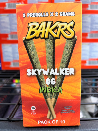 Bakrs Pack of 3 Pre Rolls x 2 Grams