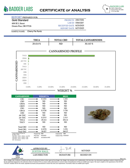 THCA Flower: Cherry Pie Runtz | Indoor Top Cut Exotic