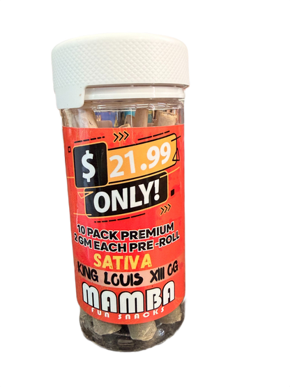 Mamba Pre rolls 2 Gram | 10 count THC A