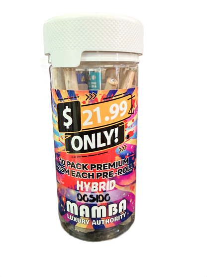 Mamba Pre rolls 2 Gram | 10 count THC A