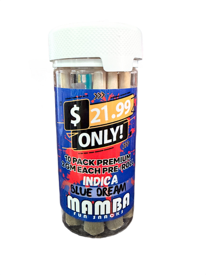 Mamba Pre rolls 2 Gram | 10 count THC A