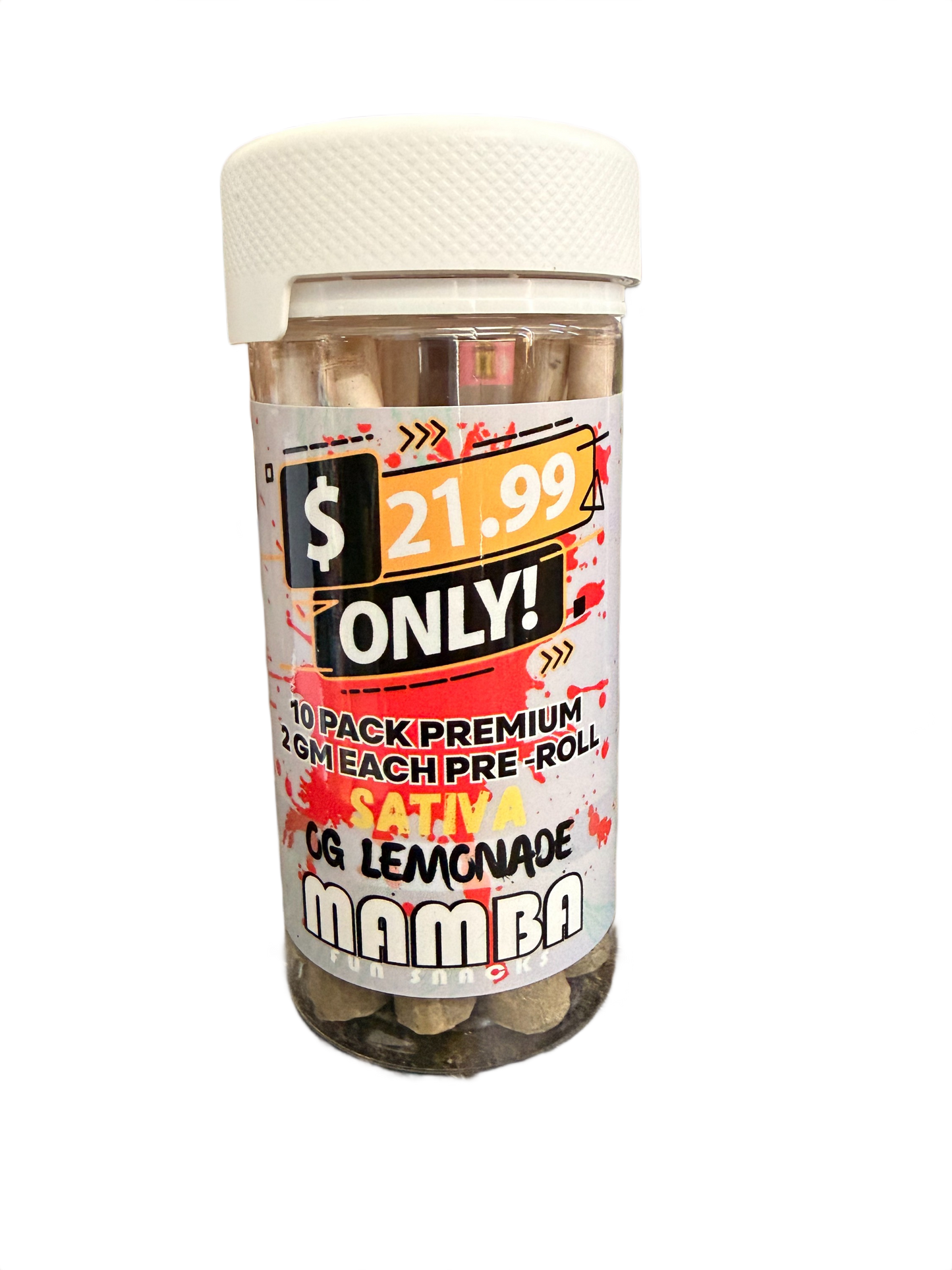 Mamba Pre rolls 2 Gram | 10 count THC A