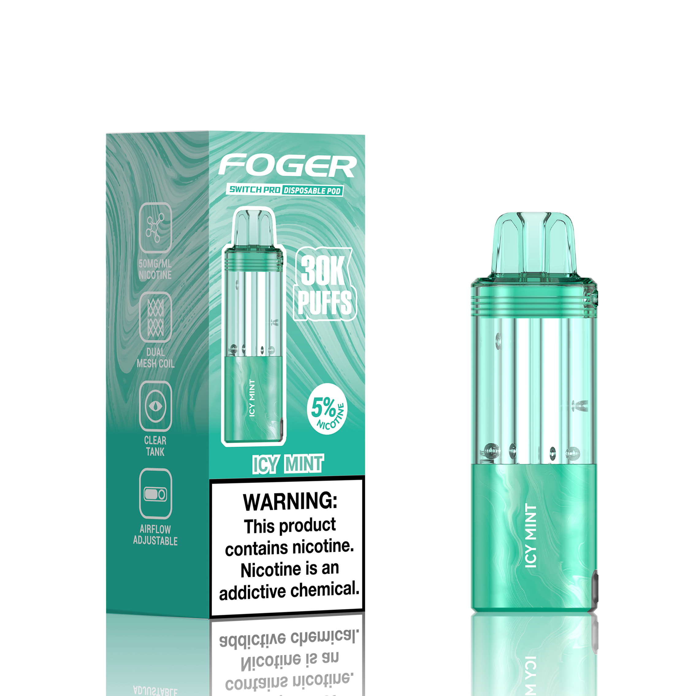 Made in USA | FOGER Switch Pro 30K Disposable Device POD - 30,000 Puff