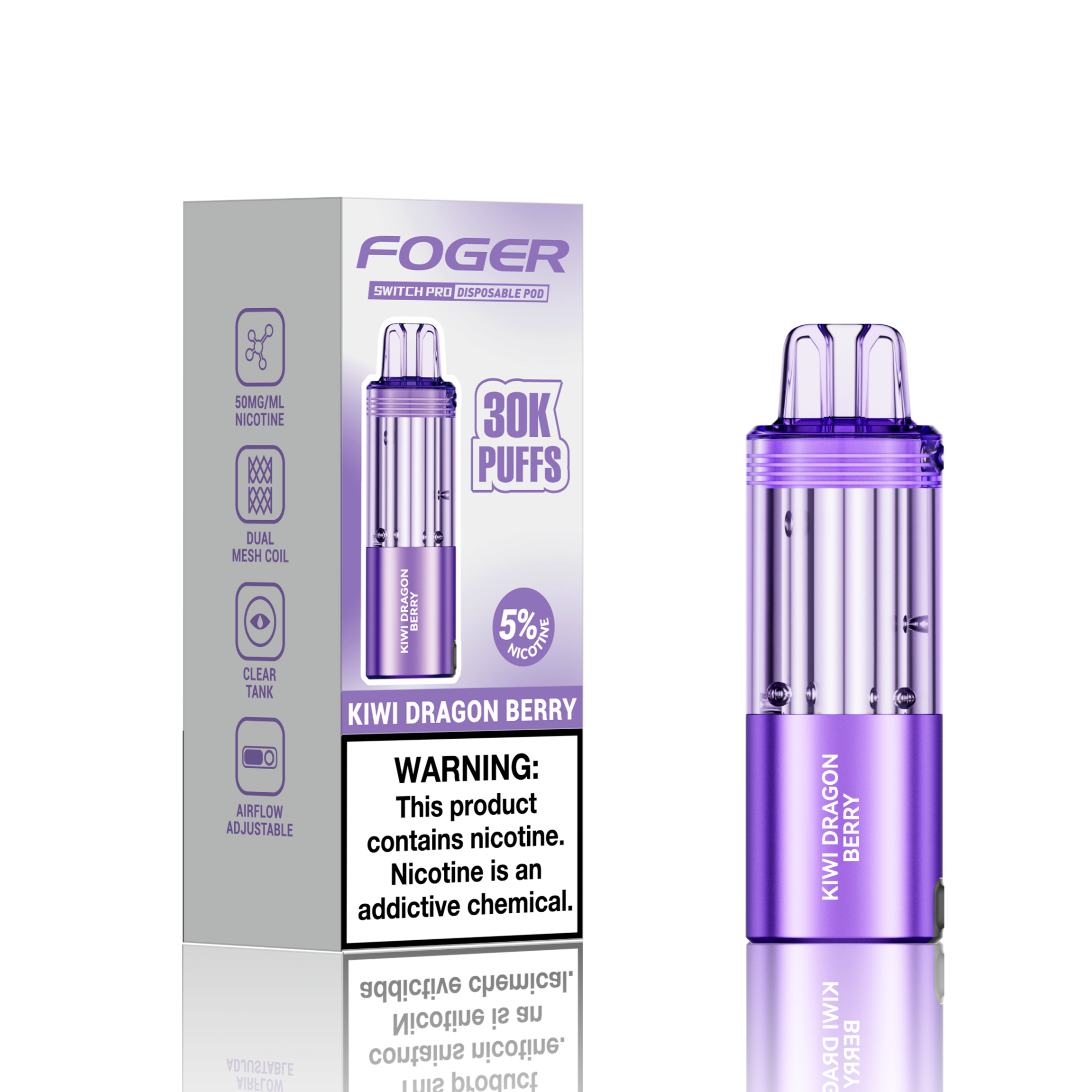 Made in USA | FOGER Switch Pro 30K Disposable Device POD - 30,000 Puff