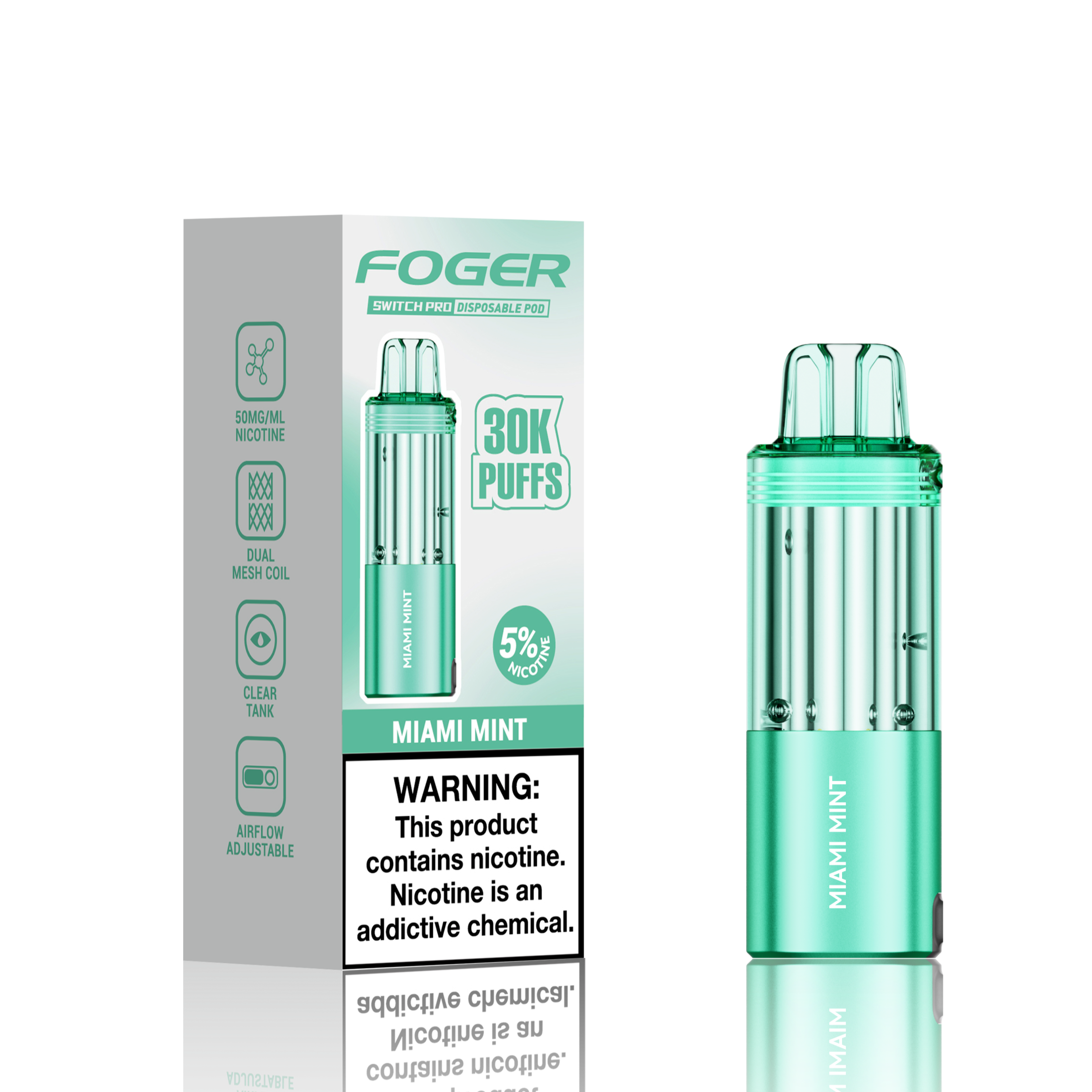 Made in USA | FOGER Switch Pro 30K Disposable Device POD - 30,000 Puff