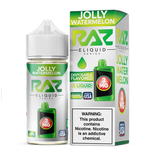 Pod Juice X RAZ Jolly Watermelon 100ML – Sweet Summertime Watermelon Vape Juice