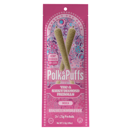 POLKADOT: POLKA PUFF THCA PREROLLS - 2.5G