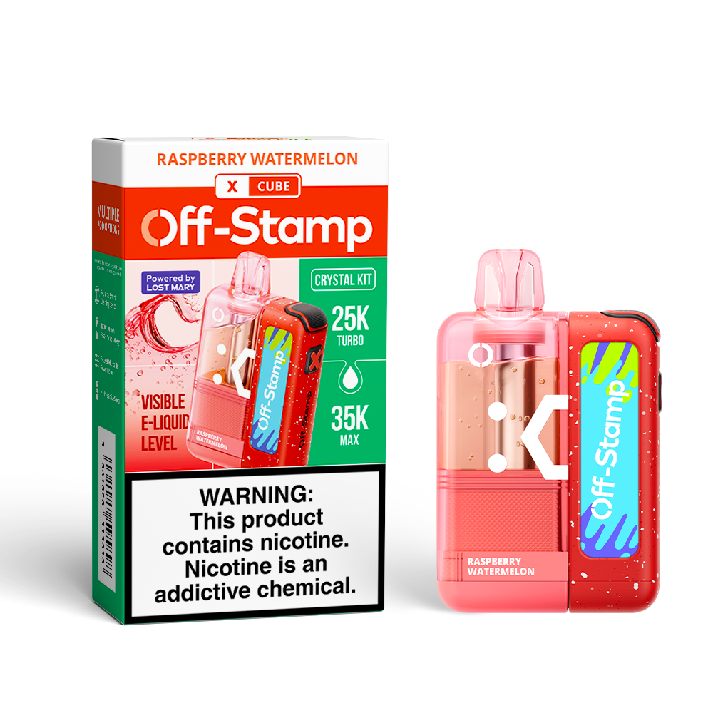Off-Stamp X-CUBE "CRYSTAL CUBE" 35K Disposable KIT Powered By LOST MARY – 35000 Puffs