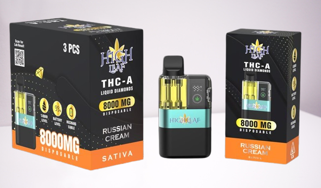 High Leaf THC-A Liquid Diamonds 8GM Disposable