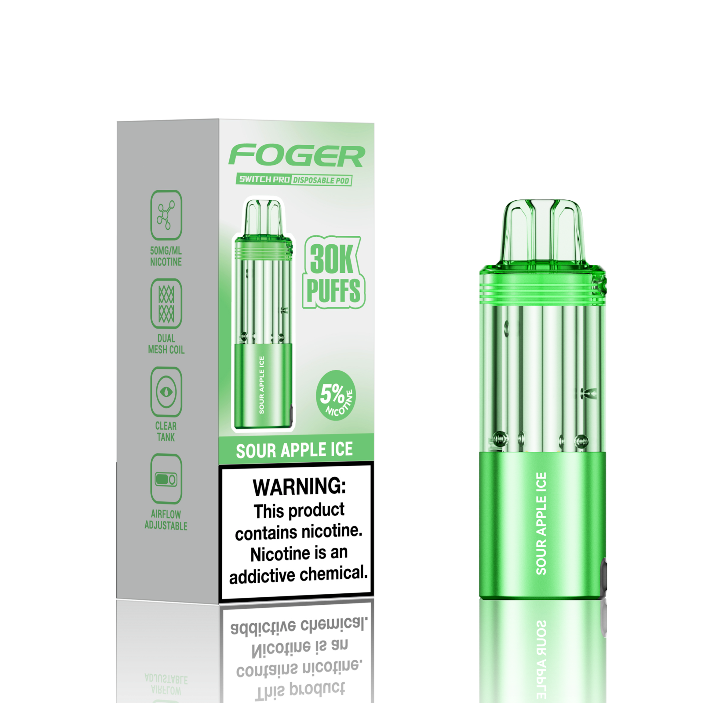 Made in USA | FOGER Switch Pro 30K Disposable Device POD - 30,000 Puff