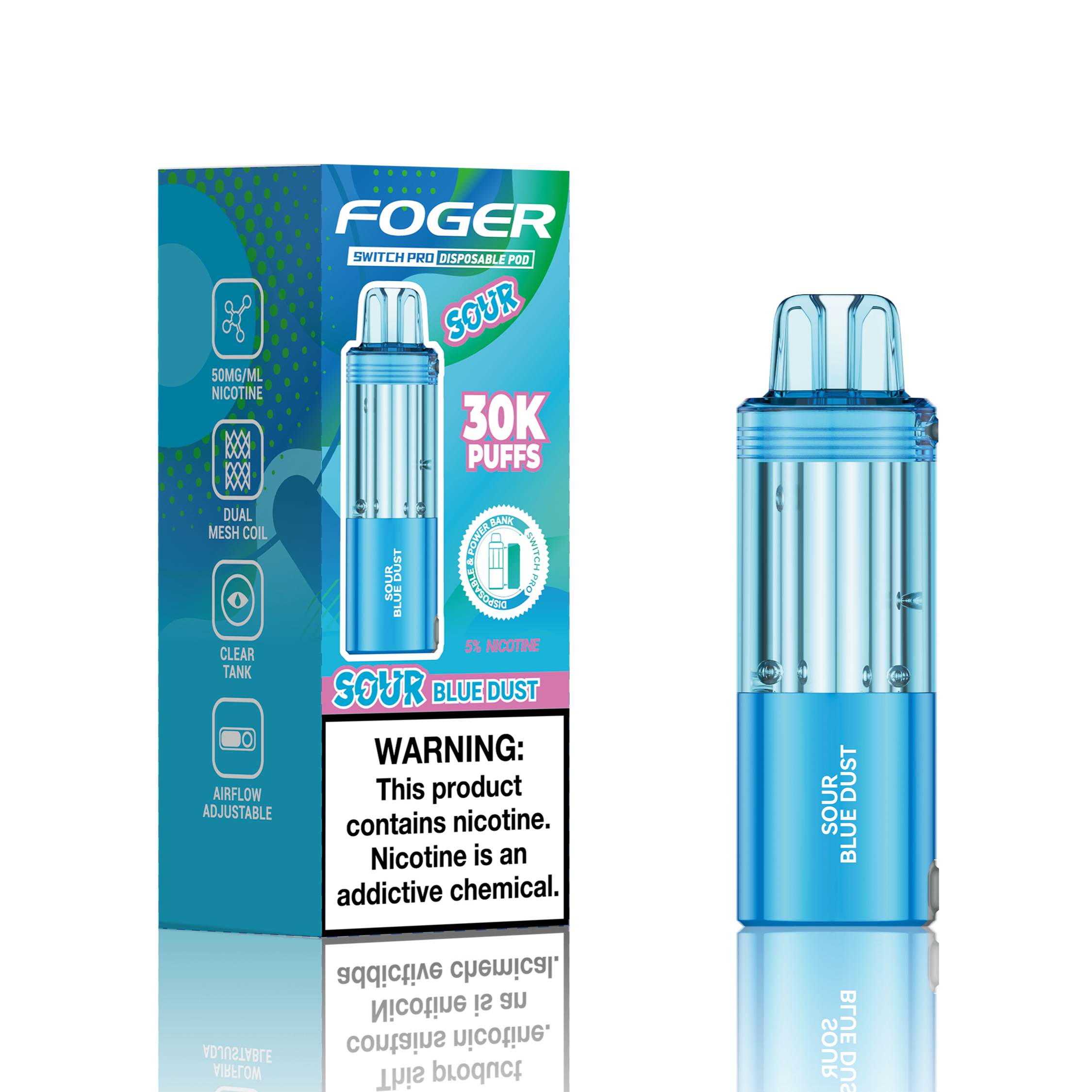 Made in USA | FOGER Switch Pro 30K Disposable Device POD - 30,000 Puff
