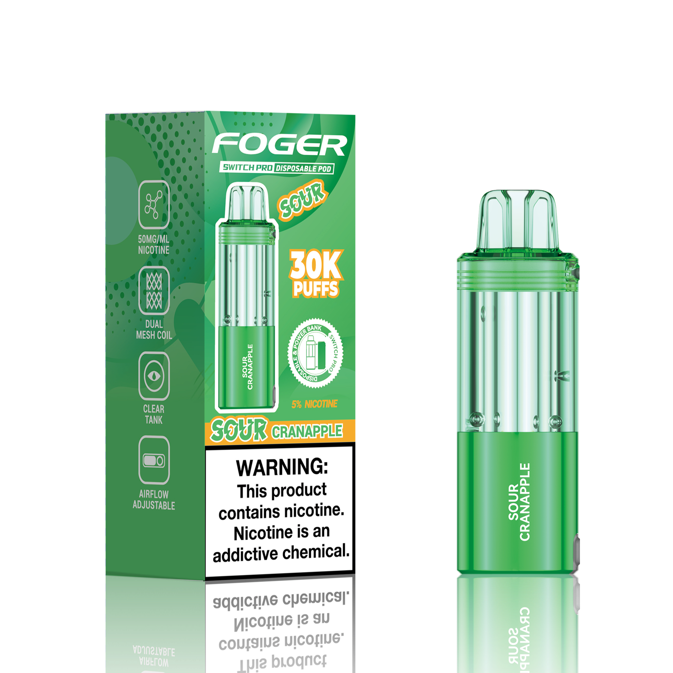 Made in USA | FOGER Switch Pro 30K Disposable Device POD - 30,000 Puff