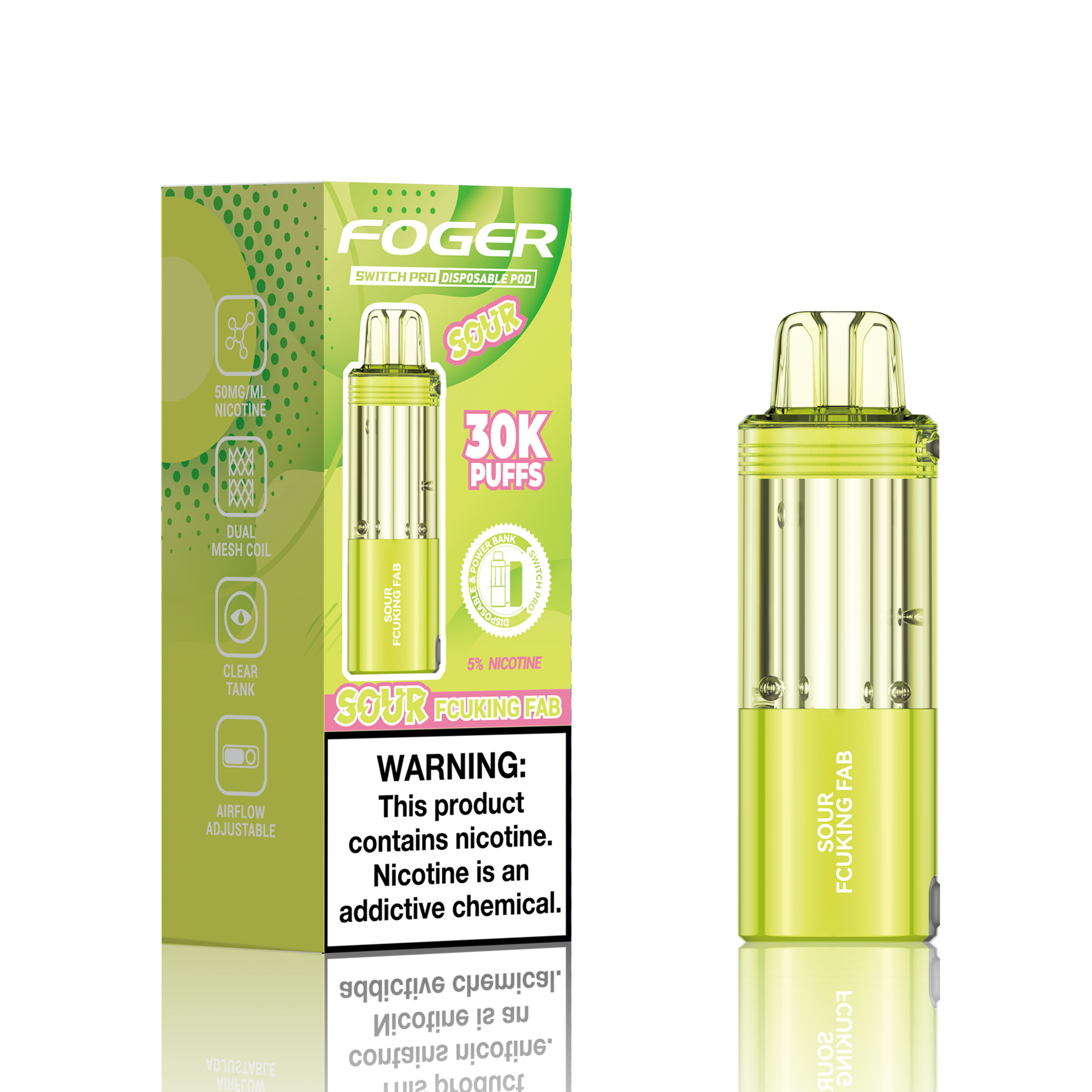 Made in USA | FOGER Switch Pro 30K Disposable Device POD - 30,000 Puff