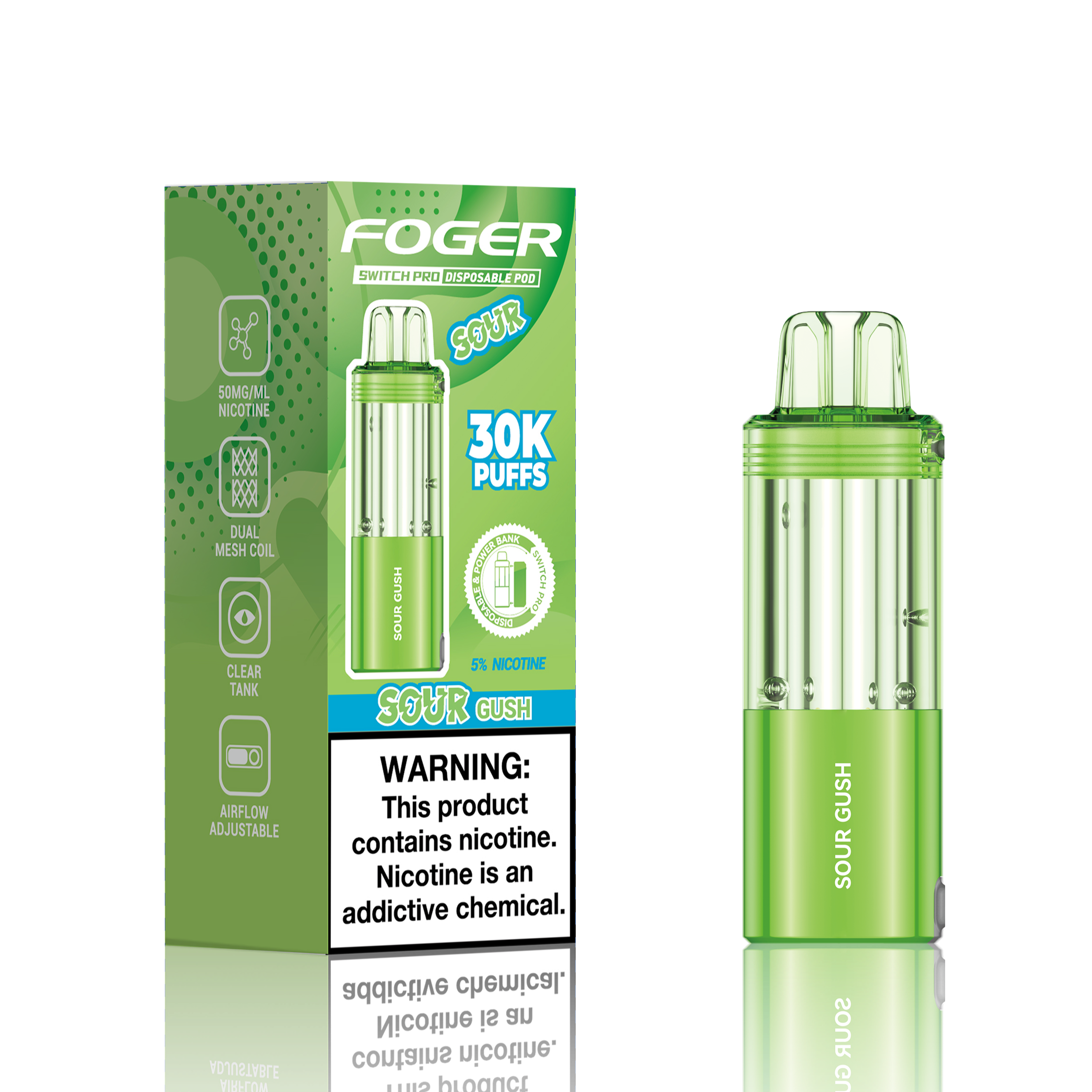 Made in USA | FOGER Switch Pro 30K Disposable Device POD - 30,000 Puff