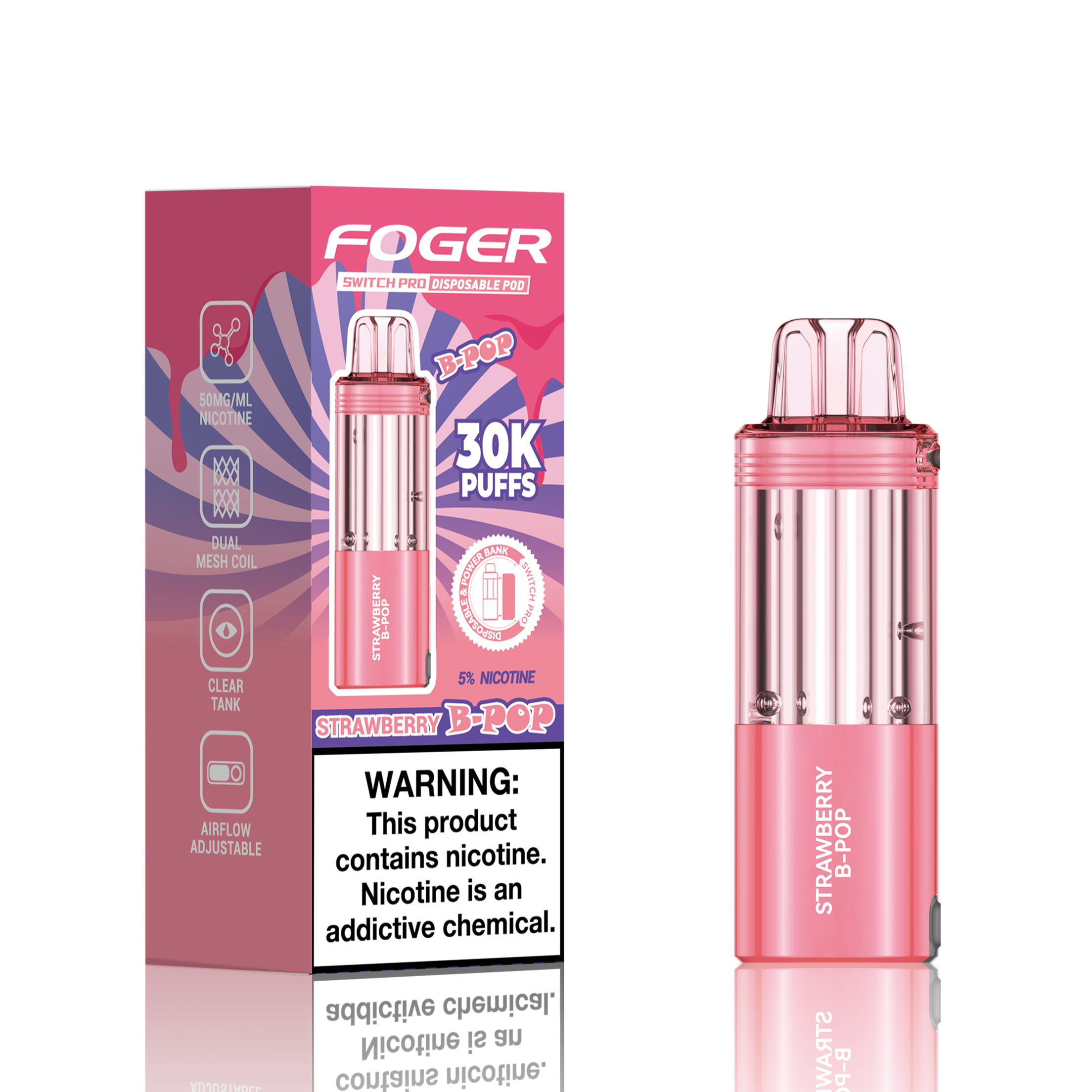 Made in USA | FOGER Switch Pro 30K Disposable Device POD - 30,000 Puff