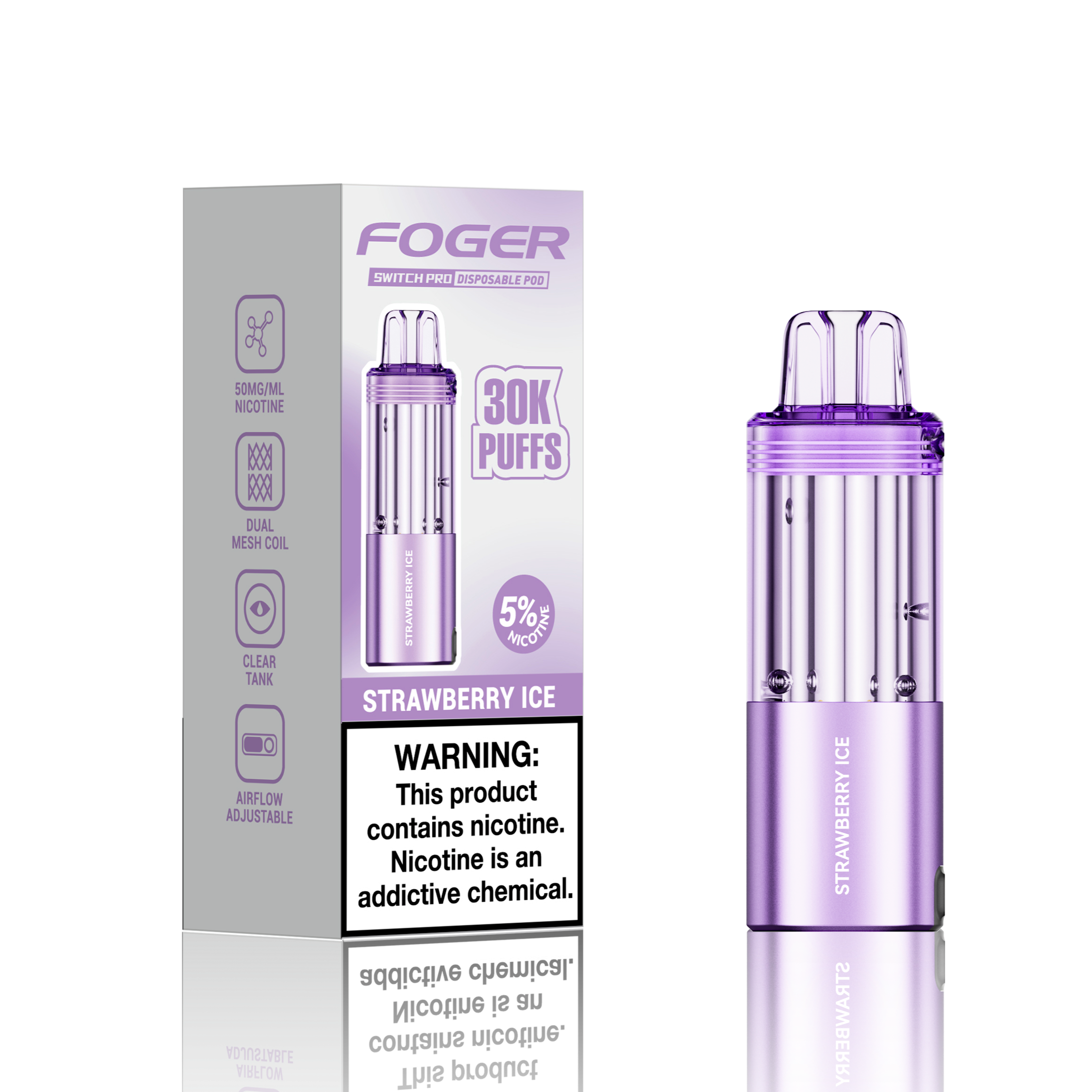 Made in USA | FOGER Switch Pro 30K Disposable Device POD - 30,000 Puff