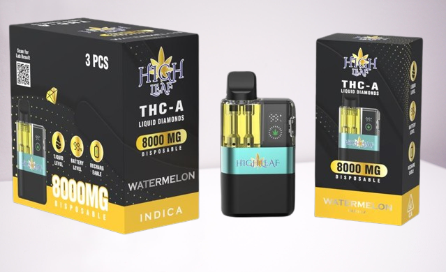 High Leaf THC-A Liquid Diamonds 8GM Disposable