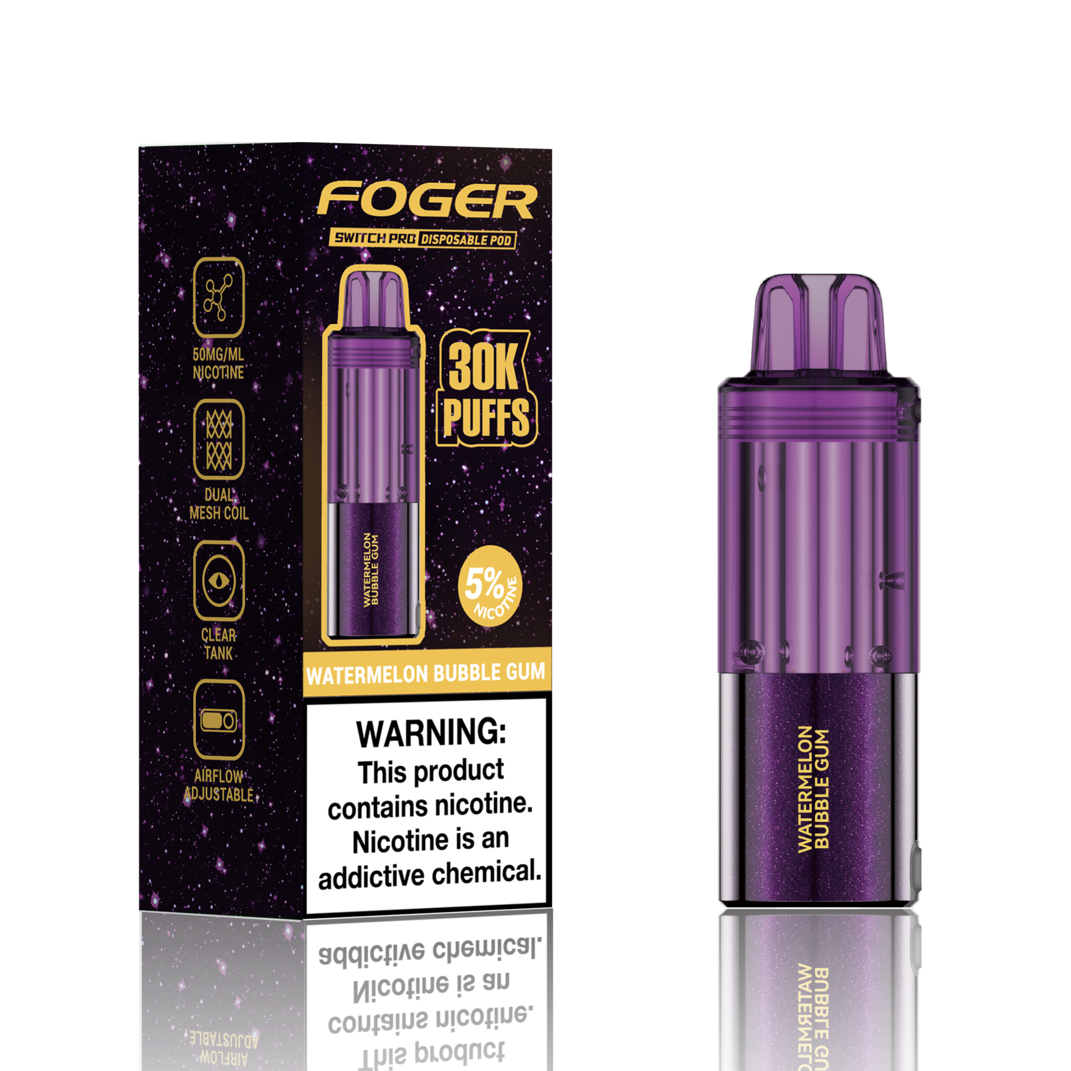 Made in USA | FOGER Switch Pro 30K Disposable Device POD - 30,000 Puff