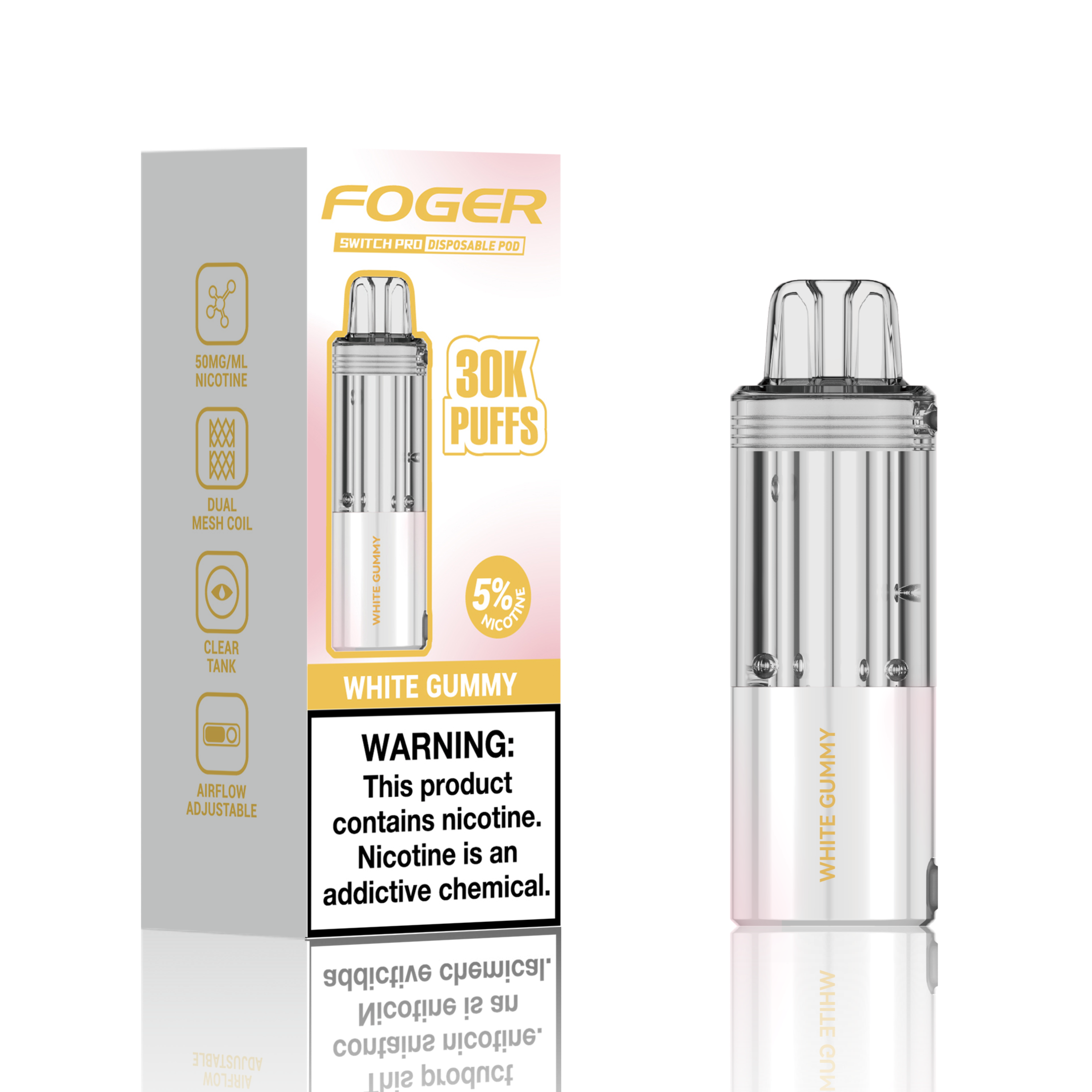 Made in USA | FOGER Switch Pro 30K Disposable Device POD - 30,000 Puff