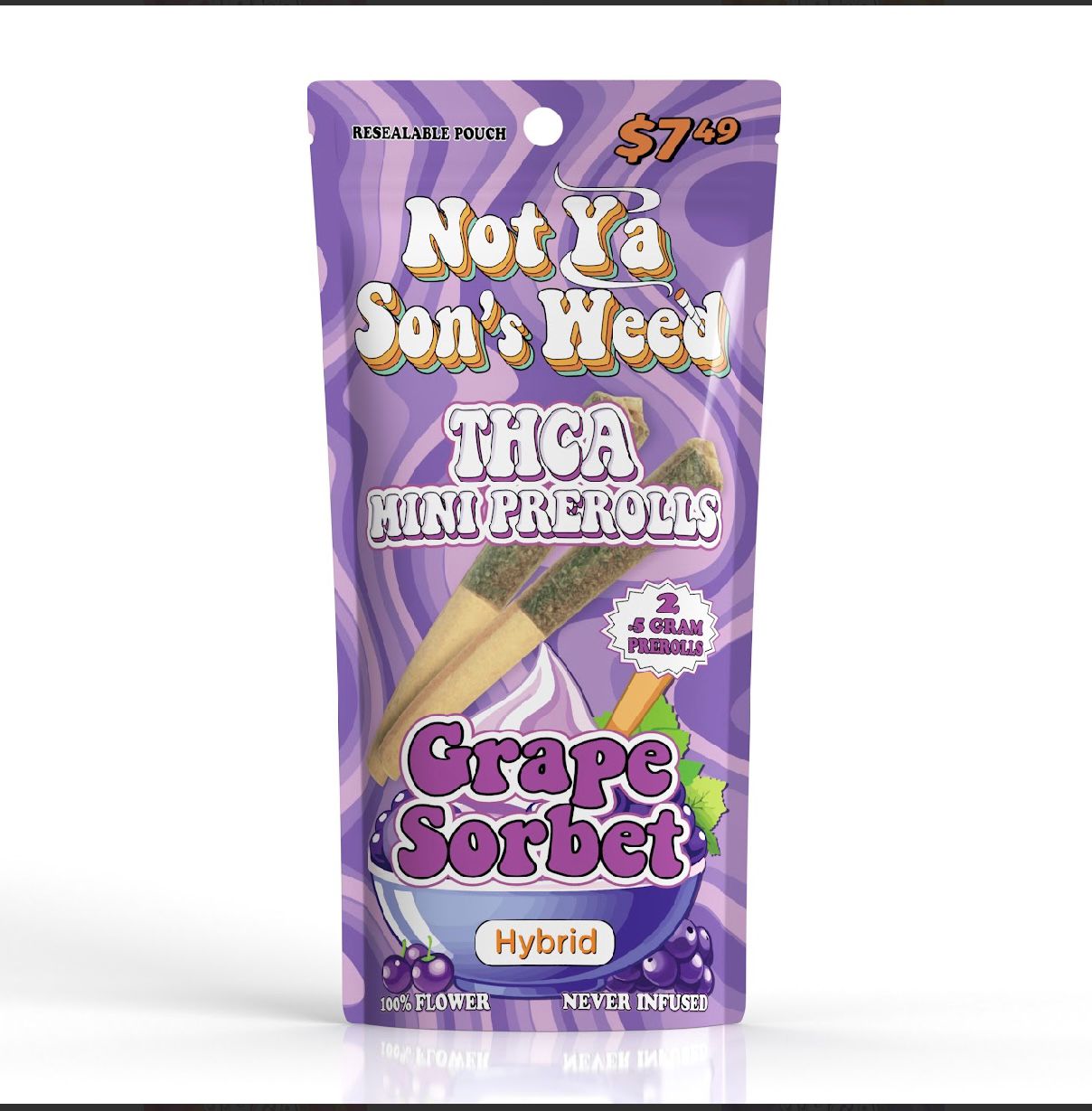 Not Ya Son's Weed Mini THC-A 1/2 Gm Preroll 2ct