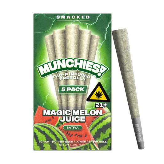 delta munchies thcp 1g thca prerolls 5pk magic melon juice