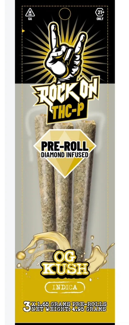 Rock On THC-P PreRolls 4.95 Grams