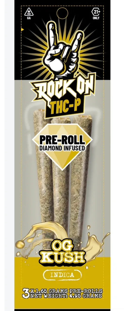 Rock On THC-P PreRolls 4.95 Grams