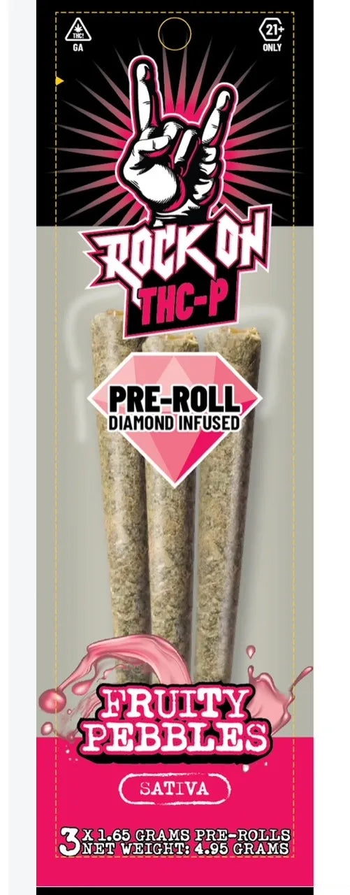 Rock On THC-P PreRolls 4.95 Grams