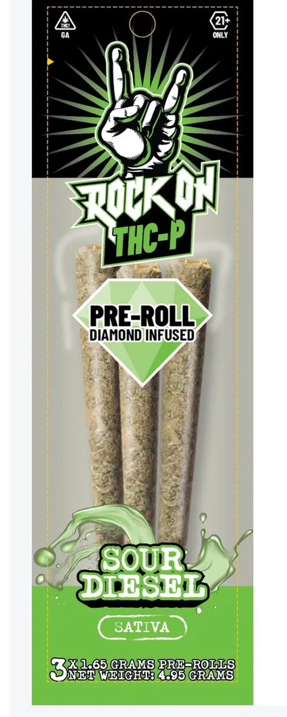 Rock On THC-P PreRolls 4.95 Grams