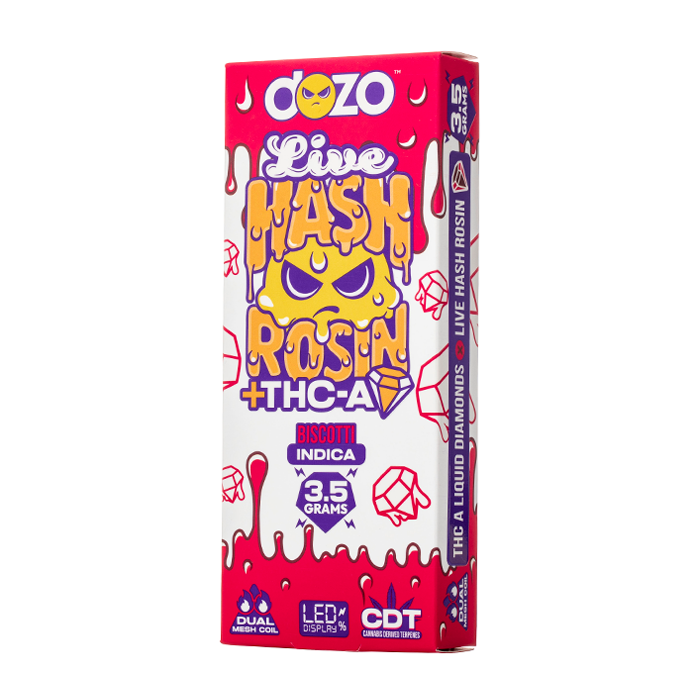 DOZO Live Hash Rosin + THC-A Disposable 3.5G