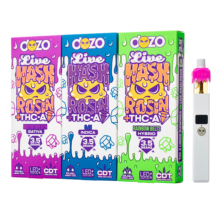 DOZO Live Hash Rosin + THC-A Disposable 3.5G