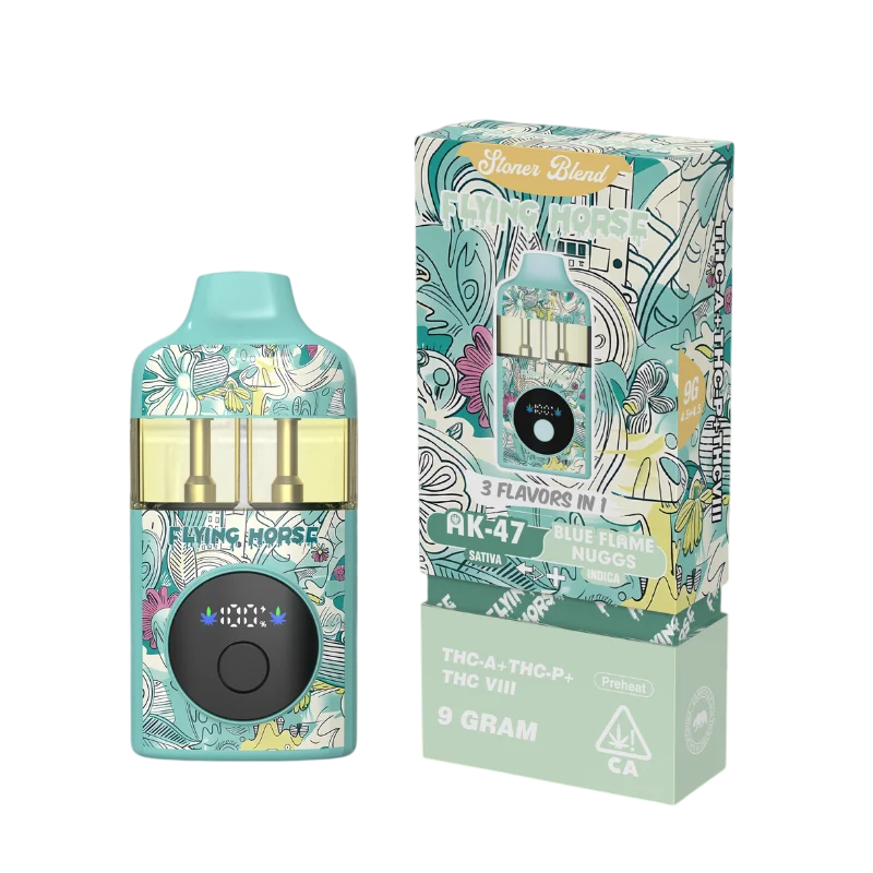 Flying Horse Stoner Blend Disposable (3 Flavors in 1 - 9 Grams) stoner/black Edition