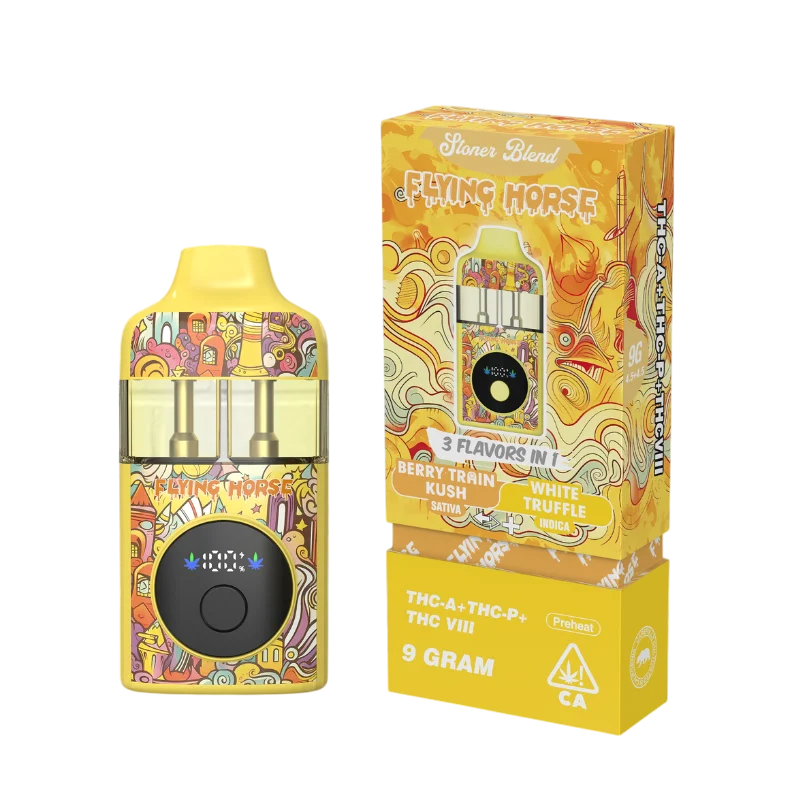Flying Horse Stoner Blend Disposable (3 Flavors in 1 - 9 Grams) stoner/black Edition